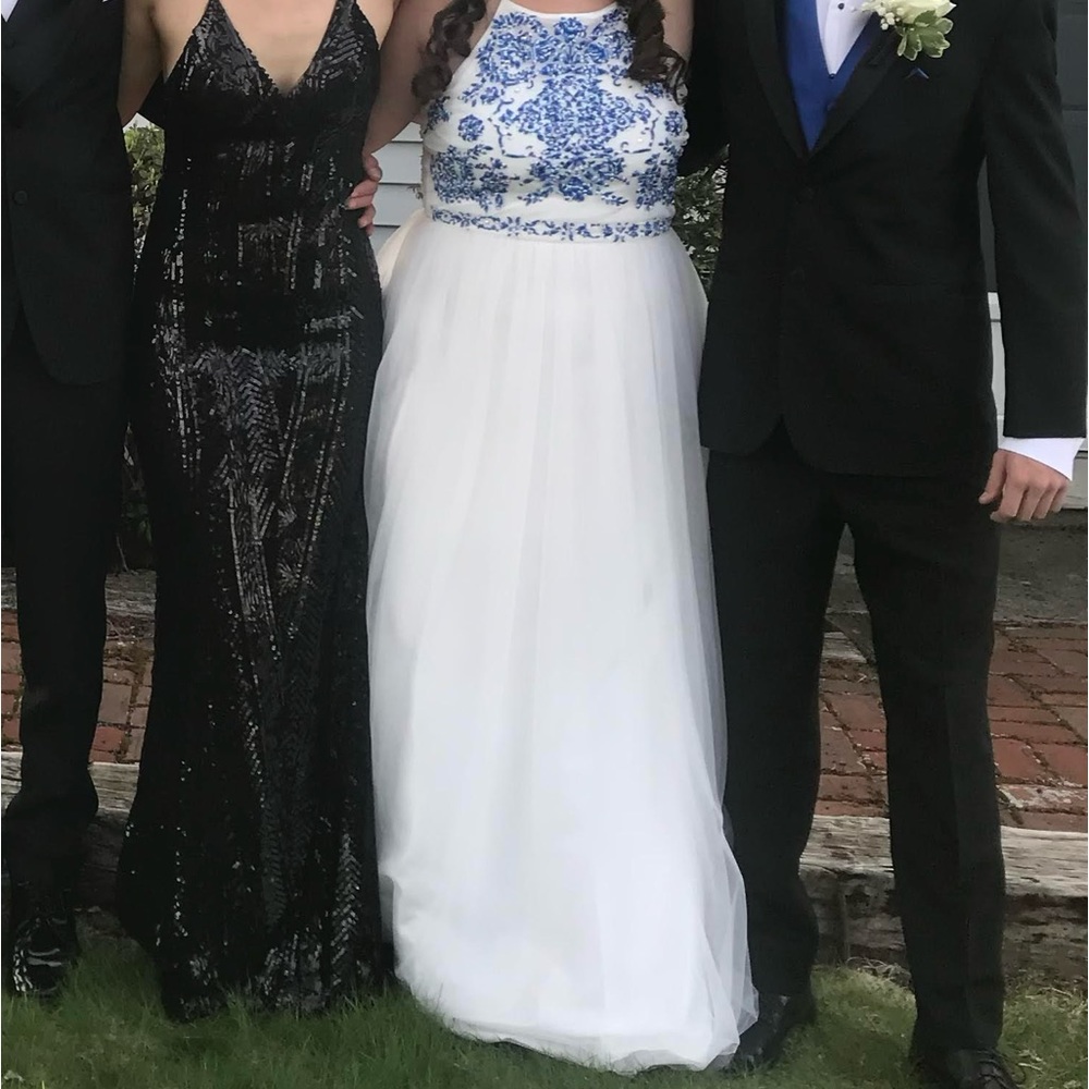 White prom dress